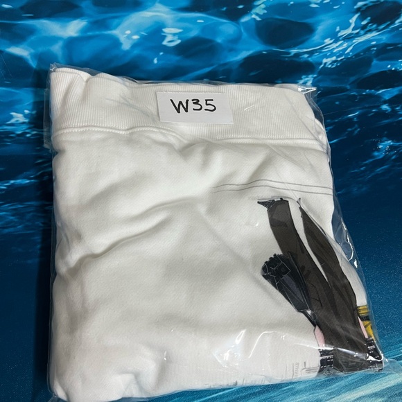 ❄️DKNY Womens White NYC Graphic Crewneck Sweatshirt P5JHTCSC XL New - Picture 8 of 8